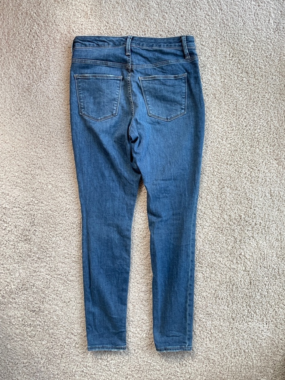 Universal Thread Dark Blue Denim Button-Fly High Rise Skinny Jeans Size 4 / 27 R - Picture 14 of 14